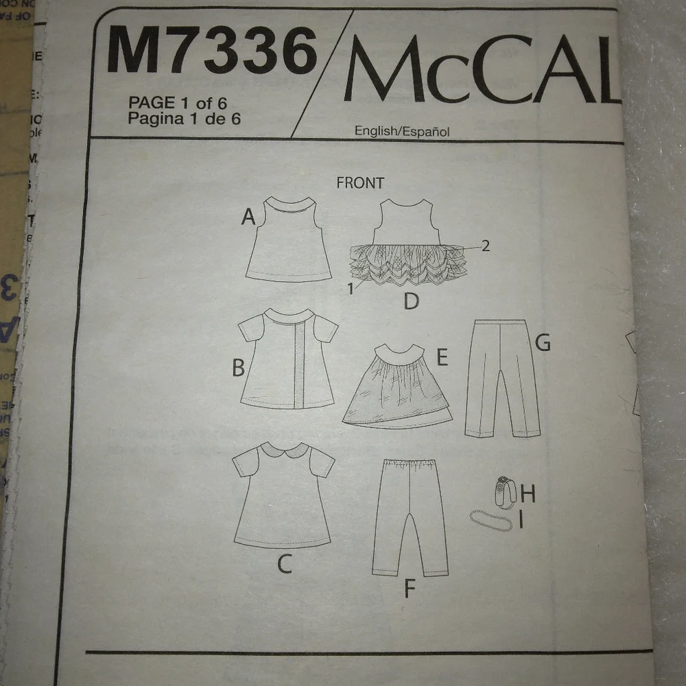 McCall's M7336 Outfits for 18